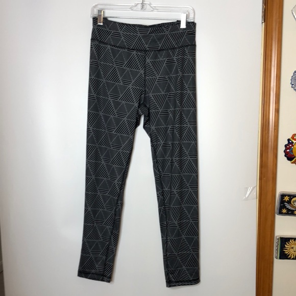 Workout Fitted Black Gray Leggings Xxl 